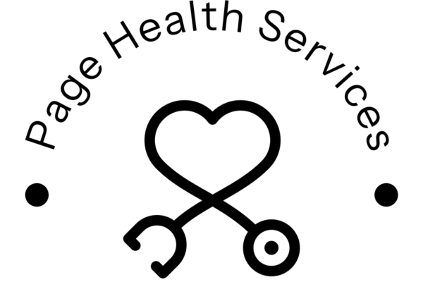 Page Health Services logo — a stethoscope arranged in the shape of a heart
